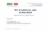 El Cultivo de Cacao - West Analítica y Servicioswestanalitica.com.mx/.../05/El-Cultivo-de-CACAO.pdf · En la Tabla 1 se presentan los parámetros que sirven de guía para interpretar