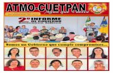 ATMO-CUETPAN - Jalisco · 2015-02-05 · ATMO-CUETPAN Agua que Vuelve OFICIALÍA MAYOR * Se cuenta con una plantilla laboral de 150 personas de base y eventuales. * Recibimos en donación