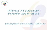 Informe de situación Período 2016-2018€¦ · Informe de situación Período 2016-2018 Concepción Fernández Redondo . Guión Misión de la AEEC Antecedentes y situación(enero