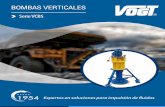 Plano Serie VCBS - Soluciones para impulsión de fluidos · Con respecto a su construcción el plato de succión inferior directo al piso permite recuperar soluciones valiosas en