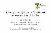Uso y manejo de la fertilidad de suelos con biocharP. C., 2010) Uso... · Uso y manejo de la fertilidad de suelos con biochar Julie Major PhD, Agricultural Extension Director International