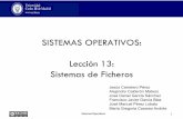 SISTEMAS OPERATIVOS: Lección 13: Sistemas de Ficherosocw.uc3m.es/.../sistemas-operativos/material-de-clase-1/mt_t5_l13.pdf · Usua rio’’1 Proc eso’de Usua rio’’2 Proc eso’de