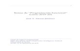 Temas de “Programación funcional” (curso 2019–20) jalonso/cursos/i1m-19/temas/2019-20... · PDF file 1 Temas de “Programación funcional” (curso 2019–20) José A. Alonso