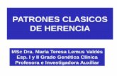 PATRONES CLASICOS DE HERENCIA - Infomeduvsfajardo.sld.cu/.../trasmision_de_simples_mutaciones.pdf · 2017-02-18 · Contenidos: • PATRONES DE SEGREGACION MENDELIANA. • Clasificación