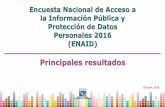 Encuesta Nacional de Acceso a la Información Pública y ... · • El 22 de febrero de 2012 el Instituto Nacional de Transparencia, Acceso a la Información y Protección de Datos