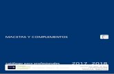 2017 2018 - Myc 5 · MACETAS Y COMPLEMENTOS catálogo para profesionales 2017 2018 Cruce N-II / Ctra. Vidreres - Ap. Corr. 2 17410 SILS (Girona) SPAIN Tel 972 87 51 97 - Fax 972 85
