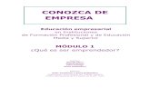 CONOZCA DE EMPRESA - Desarrollo del Conocimiento en la ... · estrategia de implementación que combina recursos del Programa SEED de la OIT, la estructura de la OIT en el terreno