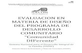 EVALUACION EN MATERIA DE DISEÑO DEL PROGRAMA DE DESARROLLO …sitios.dif.gob.mx/transparencia/transparencia... · Se identificó que en el Diagnóstico del Programa de Desarrollo