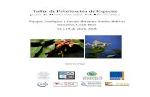 Taller de Priorización de Especies para la …...Taller de Priorización de Especies para la Restauración del Río Torres Parque Zoológico y Jardín Botánico Simón Bolívar San