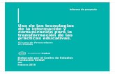 Uso de las tecnologías de la información y comunicación para la transformación de ... · 2018-09-07 · to de la iniciativa One Laptop per Child (OLPC) de Nicholas Negroponte