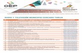 RADIO Y TELEVISIÓN MUNICIPIO CERCADO TARIJAfuentedirecta.oep.org.bo/.../2019/09/Lista_medios... · lista de medios de comunicaciÓn de alcance departamental en tarija elecciones