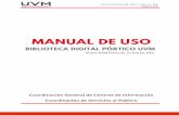 Manual de Uso - UVM 2019.pdfManual de Uso Para la Universidad del Valle de México es prioridad brindar a nuestra comunidad académica los mejores y más actuales recursos de información