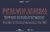 DIRECCIÓN GENERAL DE PUBLICACIONES - Libros UNAM · Portal de Libros UNAM. Open Access Participan: Patricia Muñetón y Guillermo Chávez Dirección General de Publicaciones y Fomento