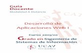 Guía Docente - UCAVILA · E18. Capacidad para diseñar y evaluar interfaces persona computador que garanticen la accesibilidad y usabilidad a los sistemas, servicios y aplicaciones