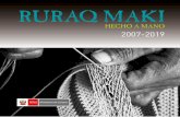 RURAQ MAKI · El propósito de Ruraq maki, hecho a mano es renovar y fortalecer el circuito de producción, comercialización, conocimiento y disfrute del arte popular tradicional,