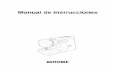 Manual de instrucciones - Janome Argentinajanomeargentina.com.ar/Manuales/Janome_Alta_Gama_-_2032X.pdfDesmontaje de la mesa: ... Cuando introduzca la caja de bobina, encaje el saliente