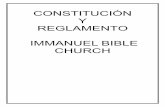 CONSTITUCIÓN Y REGLAMENTO IMMANUEL BIBLE CHURCHhispanosencristo.net/IBC Constituton Spanish 2014 final version.pdf · 1 contenido constitucion de immanuel bible church 2 artÍculo