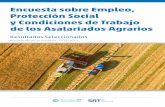 Encuesta sobre Empleo, Protección Social y Condiciones de Trabajo de los … · 2019-06-18 · salud ocupacional y condiciones de trabajo agrarias, así como también aspectos relacionados