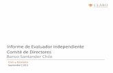 Informe de Evaluador Independiente Comité de Directores Banco …€¦ · La Transacción, que contempla la compra por parte de Grupo Santander del 100% de las acciones de Santander