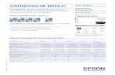 CARTUCHOS DE TINTA 27 FICHA TÉCNICA - Englishcdn.cnetcontent.com/d2/a9/d2a98da0-ba86-4117-a719-eca1aa... · 2016-02-28 · FICHA TÉCNICA IMPRESORAS COMPATIBLES Epson WorkForce: