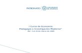 I Curso de Economía: Pedagogía e Investigación Moderna” · Huaytapallana para la cuenca del Río Shullcas – Una aplicación de los métodos de costo de viaje y valoración