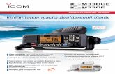 VHF ultra compacto de alto rendimiento · Nuevo altavoz que ofrece un sonido dinámico y claro Función de drenaje AquaQuake® Receptor GPS incorporado con antena GPS suministrada