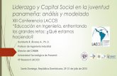 Liderazgo y Capital Social en la juventud panameña ... · Liderazgo y Capital Social en la juventud panameña: análisis y modelado Humberto R. Álvarez A., Ph. D. Profesor de Ingeniería
