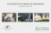 Actualización 1980 - 2018...Colombiana de Ingeniería Sísmica, 1997) y (Takeuchi, 2001)). Medidas de emergencia: Se llevó a cabo el retiro del puente colapsado y posteriormente