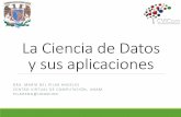 La Ciencia de Datos y sus aplicaciones - redisybd · La Ciencia de Datos y sus aplicaciones DRA. MARÍA DEL PILAR ANGELES CENTRO VIRTUAL DE COMPUTACIÓN, UNAM PILARANG@UNAM.MX. Ciencia