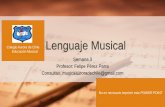 Lenguaje Musical · Lenguaje musical • El lenguaje musical es una expresión artística en la que existe una melodía, un ritmo y un pulso, que en conjunto crean una composición