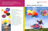 Para Sus globos voladores, utilice Balloon Star, el kit de ... · El globo Se mantiene elevado un maxima de 12 horas prever aproximadamente 10 minutos para inwar 40 globos iAtención