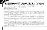 Boletín 10 - Año 1 PARROQUIA SANTA EUGENIAsantaeugenia.archimadrid.es/wp-content/uploads/2018/02/10-Boletin... · PARROQUIA SANTA EUGENIA Boletín 10 - Año 1 DOMINGO 24 DE diciembre