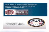 Manejo COVID-19.pdfGUíA PARA EL MANEJO DE PACIENTES SOSPECHOSOS Y/o CONFIRMADOS COVID-19 Epidemia: incremento significativo, a menudo repentino, en el número de casos de una enfermedad