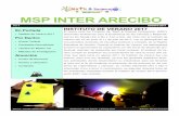 MSP INTER ARECIBO - Recinto de Arecibo · INSTITUTO DE VERANO 2017 El nuevo ciclo del Proyecto de “Math & Science Partnership” (MSP), Desarrollo Profesional para la Enseñanza