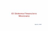 El Sistema Financiero Mexicano · Modernización del sistema de pagos 1998 Switch y Redes ... Menores comisiones cobradas 2004 2006 Costo total por cuenta 389 350 Cheque librado (adicional)