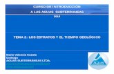 TEMA 2: LOS ESTRATOS Y EL TIEMPO GEOLÓGICOaguassub.com/aguassubpdf/AGUASSUBTERRANEAS-2-ESTRATOS... · 2017-04-17 · CURSO DE INTRODUCCIÓN A LAS AGUAS SUBTERRANEAS 2010 TEMA 2: