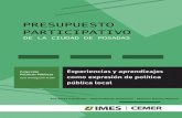 PRESUPUESTO PARTICIPATIVO · 2019-12-20 · Presupuesto participativo de la ciudad de Posadas : experiencias y aprendizajes como expresión de política pública local / Ana Alicia