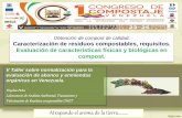 Caracterización de residuos compostables, requisitos ... · evaluación de abonos y enmiendas orgánicas en Venezuela. Haydee Peña Laboratorio de Análisis Ambiental, Tratamiento