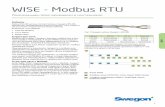 WISE - Modbus RTU control/WISE gen.1... · WISE - Modbus RTU WISE Рекомендации проектировщикам и монтажникам Кабели Кабели EIA-485