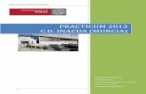 PRACTICUM 2013 C.D. INACUA (MURCIA)...PRACTICUM C.D. INACUA (MURCIA) 4 1. INFORMACIÓN DEL CENTRO: En primer lugar se aporta una breve descripción sobre centro deportivo Inacua (Murcia).