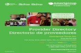Provider Directory Directorio de proveedores Documents... · Inmunizaciones Beneficios de la vista* Cuidado de bienestar* Y más En el manual del miembro se pueden encontrar detalles