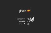 ¡Hola - WordCamp Madrid 2018 · ¡Hola !! Jepser Bernardino . Front End Developer. Conversational Data Collection. Sitios web estáticos con WordPress & React Typeform Public Site