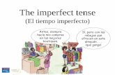 The imperfect tense 2014-10-05¢  The imperfect tense (El tiempo imperfecto) Antes, siempre hac£­a mis