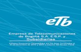 Subsidiarias - ETB · 2017-04-04 · Diferido 217.057.204 35.073.151 Provisión Impuesto CREE (13.829.710) (9.287.536) Pérdida neta del año atribuible a propietarios de la controladora