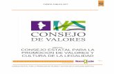 CUENTA PUBLICA 2017 - ConValores.org · 2018-08-31 · CUENTA PUBLICA 2017 CONSEJO ESTATAL PARA LA PROMOCION DE VALORES Y CULTURA DE LA LEGALIDAD (CEPVYCL) 77.5 De conformidad al