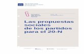 Dosier 'Las propuestas sociales de los partidos para el 20 ... · Dossiers del Tercer Sector Las propuestas sociales de los partidos para el 20-N núm. 14 / novembre de 2011 Propuestas