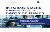 2018 INFORME SOBRE AMENAZAS A DATOS DE THALESgo.thalesesecurity.com/rs/480-LWA-970/images/2018... · de Infraestructuras como servicios (IaaS) (55% por fuera de los EE. UU.) y 56%