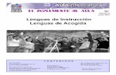 Número 9 Junio 2010 Lenguas de Instrucción Lenguas de Acogidanagusia.berritzeguneak.net/eu/descargar_fichero.php?file=... · Lenguas de Acogida z EDITORIAL Las lenguas, pasaporte