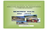 DIRECCION REGIONAL DE TRANSPORTES Y COMUNICACIONES · 2019-10-09 · La Dirección Regional de Transportes y Comunicaciones de Huancavelica, durante el año 2018, ha ejecutado actividades