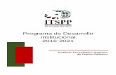 Programa de Desarrollo Institucional 2016-2021 - Instituto Tecnologico Superior …itspp.edu.mx/wp-content/uploads/2018/04/PDI-ITSPP-2016... · 2018-04-11 · El Instituto Tecnológico